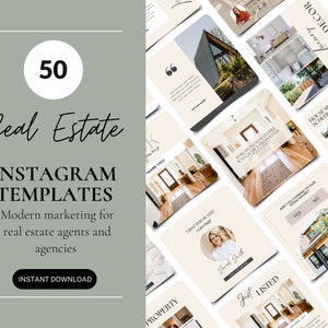 Real Estate Instagram Posts | Realty Social Media Bundle | Realtor Instagram Templates | Realtor Post | Real Estate Marketing | Broker Posts