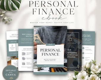 Personal Finance Ebook | Budget Planner | Canva Money Management Guide | Financial Freedom Template | Wealth Building PDF