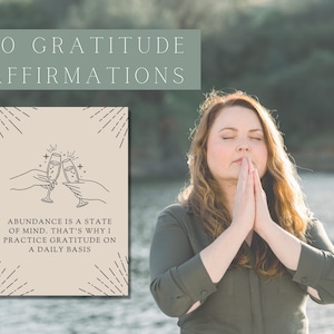Affirmation Cards Template Canva, Affirmation Station, Printable Affirmation Cards, Printable Tan Gratitude Affirmation Cards