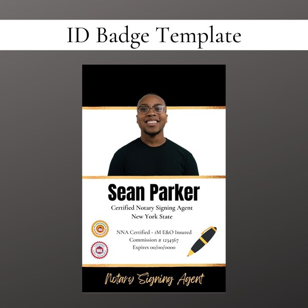 Professional Security Id Etsy