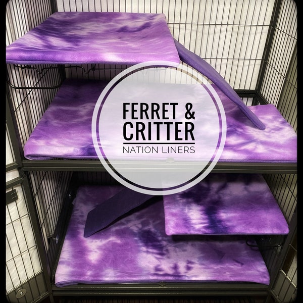 Critter Nation / Ferret Nation Cage Liners  for your ferret, rat, chinchilla, or hedgehog, etc. Pillowcase style