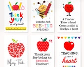 Teacher Appreciation Card Printable, Teacher Thank You Card, End Of Year Gift For Teachers, Printable Card For Teacher Appreciation Week