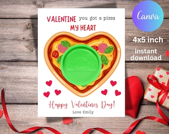 Play Dough Valentine's Day Card Template, Printable Won-doh-ful Playdoh Holder, Editable Classroom School Valentine Tags, Instant Download