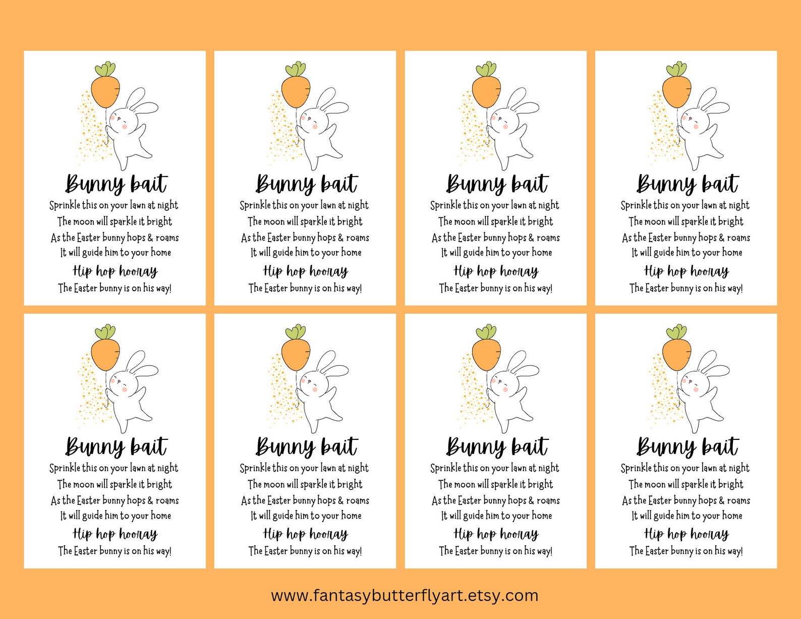 Bunny Bait Printable Easter Tag Kid Easter Activity Keepsake Basket ...