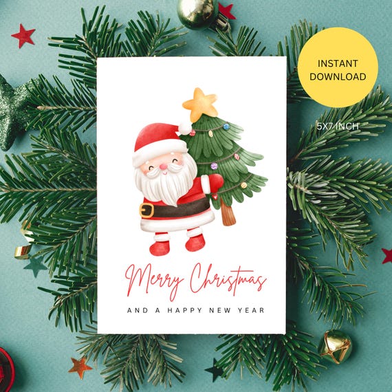 Tarjeta De Navidad XL DIN A5 Con Caracol Relajado | Incluye Sobre Menta, Papel Cromolux 350 G/m² | Mensaje Antiestrés