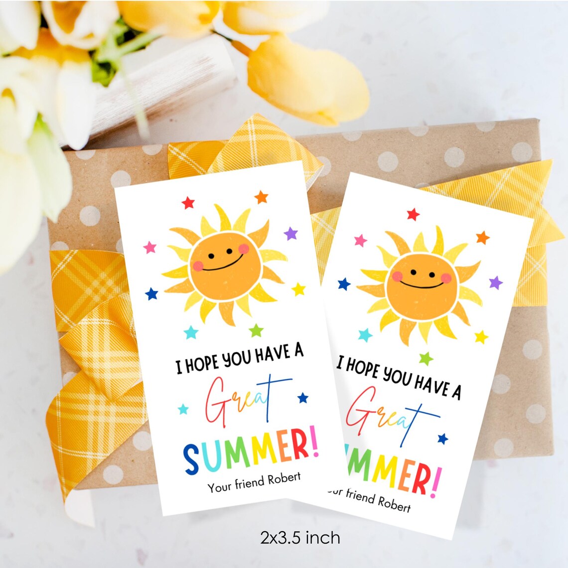 Editable Last Day of School Tag End of Year Friends Gift Tags Great ...
