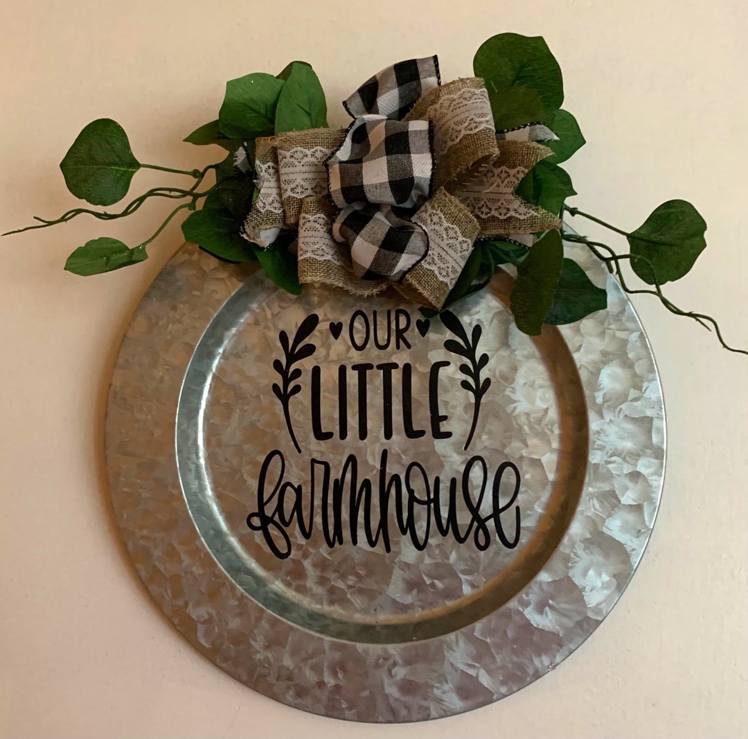 Farmhouse Hammered Metal Door/wall Hanger Etsy