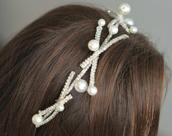 Diamond Headband Handmade With Pearl