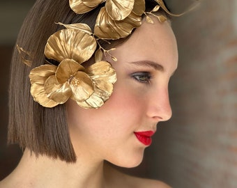 Bronze Flowers Monliesmade Haircomb | Brooch