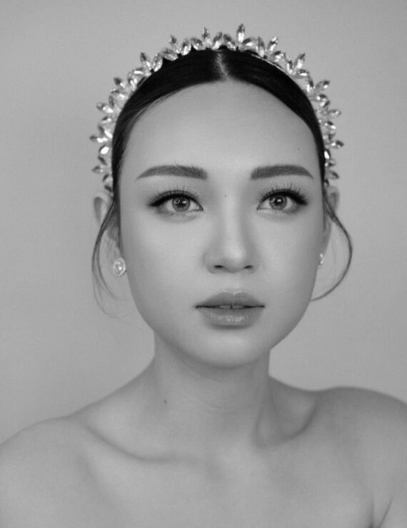 Diamond Headband Diamond Headpiece Bridal Headband Handmade Headband Wedding Headband Crown Headband Etsy Ireland