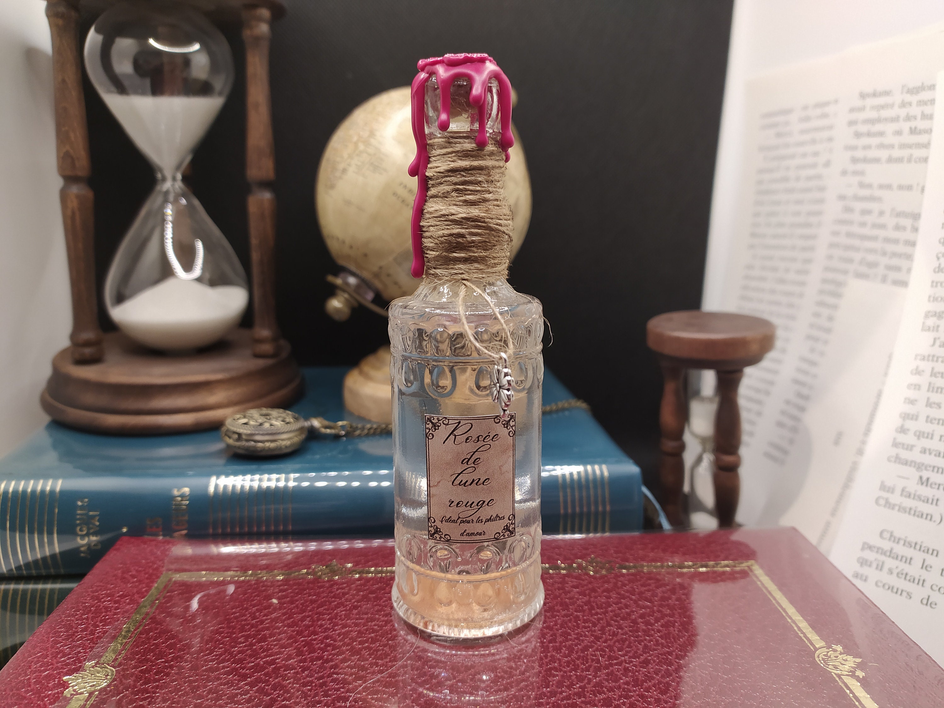 Fiole de Rosée Lune Rouge, Potion Magique Pour Sorcier.ère