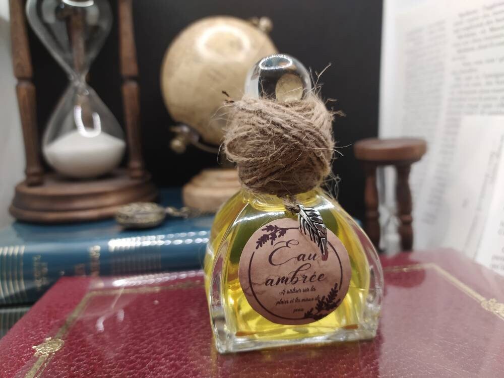 Fiole d'eau Ambrée, Potion Magique Pour Sorcier.ère