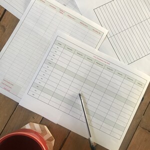 Budget Template & Christmas/ Holiday Planning Spreadsheet Workbook PDF Printable image 5