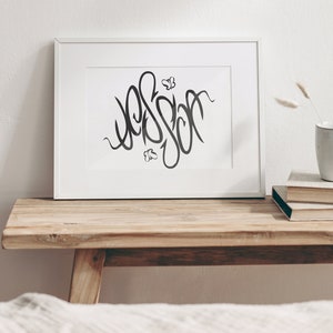 JESSICA Tattoo, Wall Art, Poster, Design, Sticker