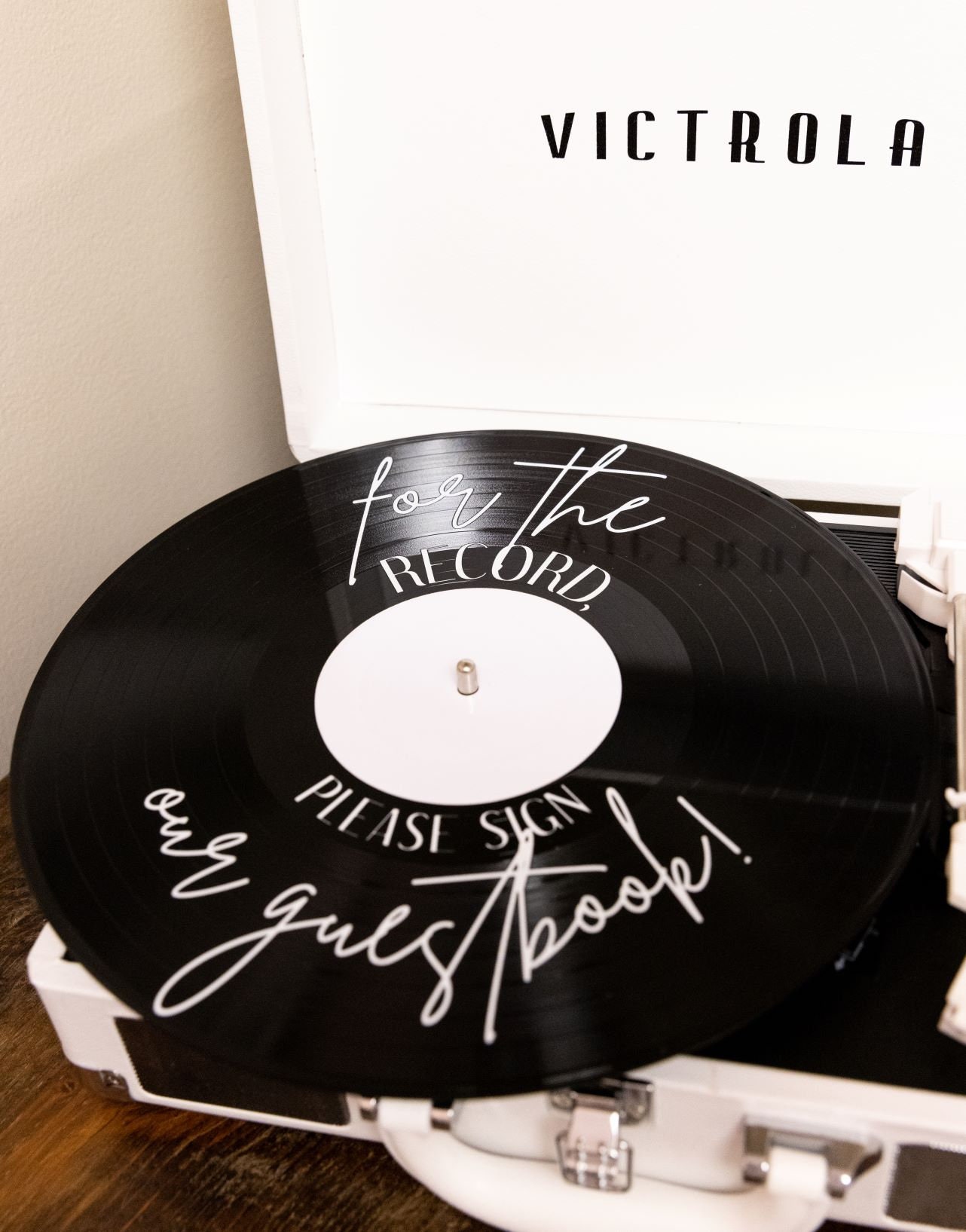 For the Record Please Sign Our Guestbook Record Guestbook - Etsy
