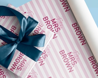 Zukunft Mrs. | Personalisiertes Hochzeitspapier | Brautparty Geschenkpapier | Hochzeitsgeschenkpapier | Geschenkpapier