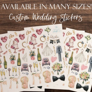 Custom Wedding Sticker Pack | Kids Table Activity Wedding Stickers | Ships Quickly to You! | Wedding Planner Sticker Sheet | Custom Stickers