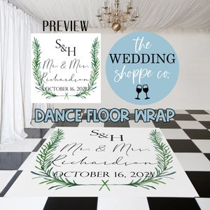 Custom Dance Floor Wrap Wedding Reception, Birthday | Wedding Custom Dance Floor Sticker | Wedding Dance Floor | Dance Floor Personalized
