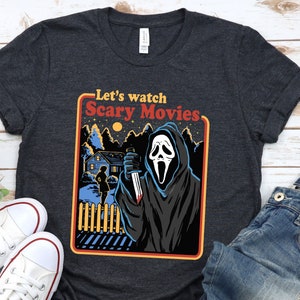 Let's Watch Scary Movies T-shirt Movie Shirt Scary - Etsy