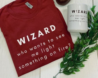Wizard T-shirt - Light the Fire