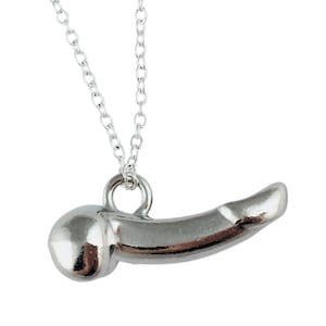 Collana a forma di pene, gioielli con dildo, collana a forma di pene, regalo con barzelletta volgare, regalo scherzoso, regali per addii al nubilato con Babbo Natale segreto e gioielli femministi. immagine 3