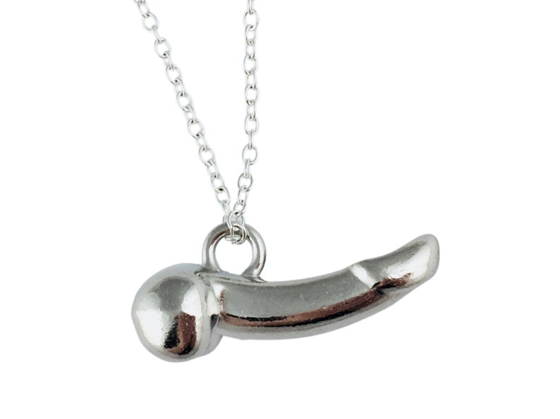 Collana a forma di pene, gioielli con dildo, collana a forma di pene, regalo con barzelletta volgare, regalo scherzoso, regali per addii al nubilato con Babbo Natale segreto e gioielli femministi. immagine 3