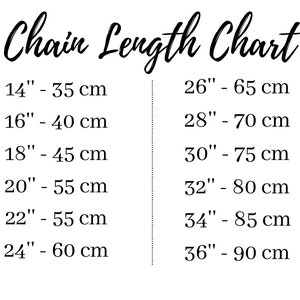 chain length chart