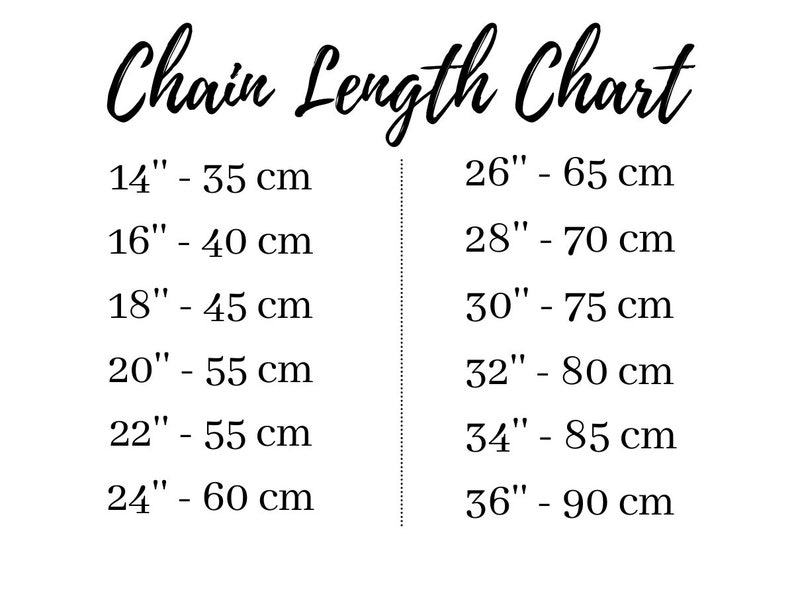 chain length chart