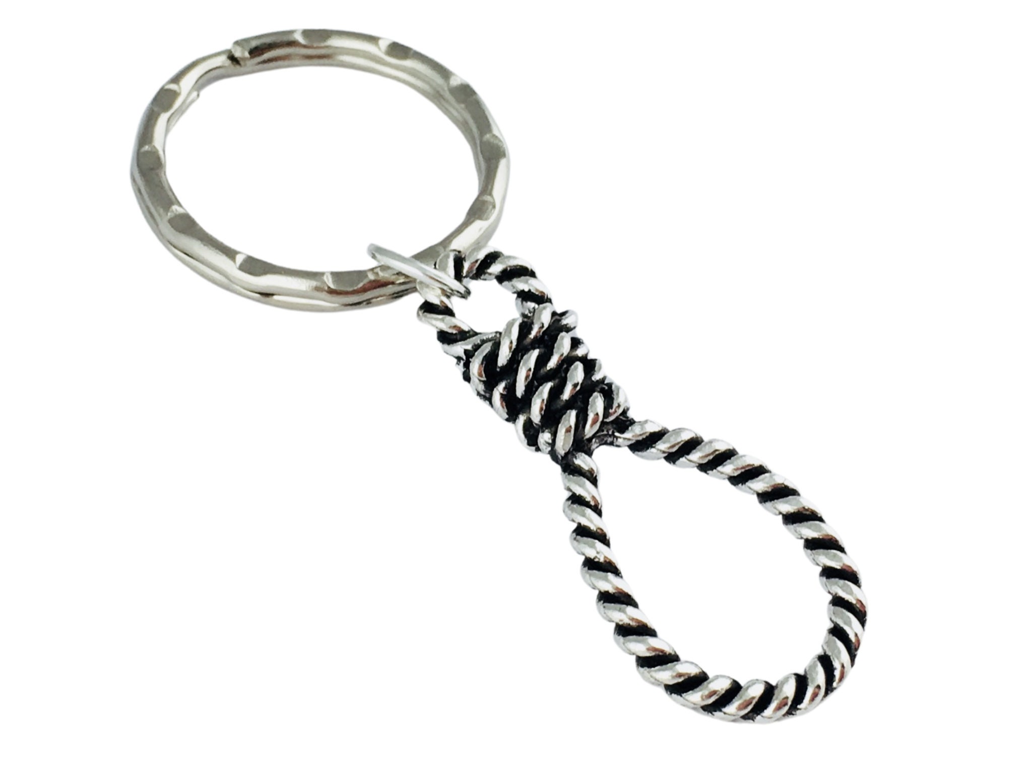 Hangman's Noose Keyring, Spooky Housewarming Gift for Horror Hangman's Noose Keyring, Spooky Housewarming Gift for Horror