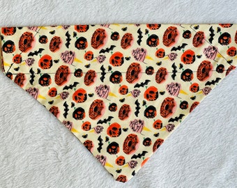 Trick or Treat Dog Bandana | Trick or Treat Cat Bandana | Over the Collar Dog Bandana