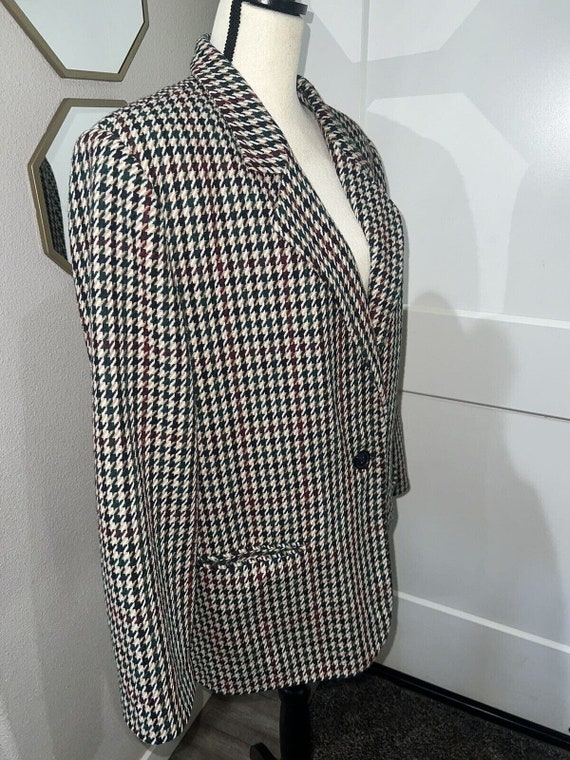 Radcliffe by Sag Harbor Houndstooth Blazer Womens… - image 1