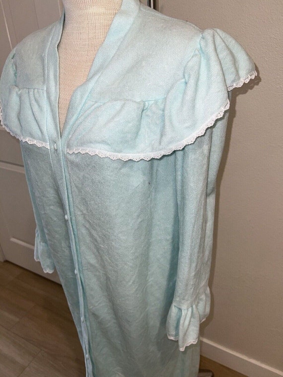 VTG Vandemere Housecoat Med Long Robe Nightgown F… - image 3