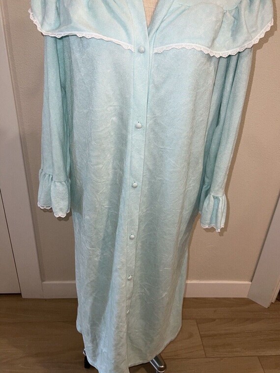 VTG Vandemere Housecoat Med Long Robe Nightgown F… - image 4