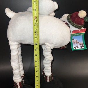 Vtg Polar White Bear &Baby Plush Calendario de Adviento de Navidad Cuenta regresiva imagen 6
