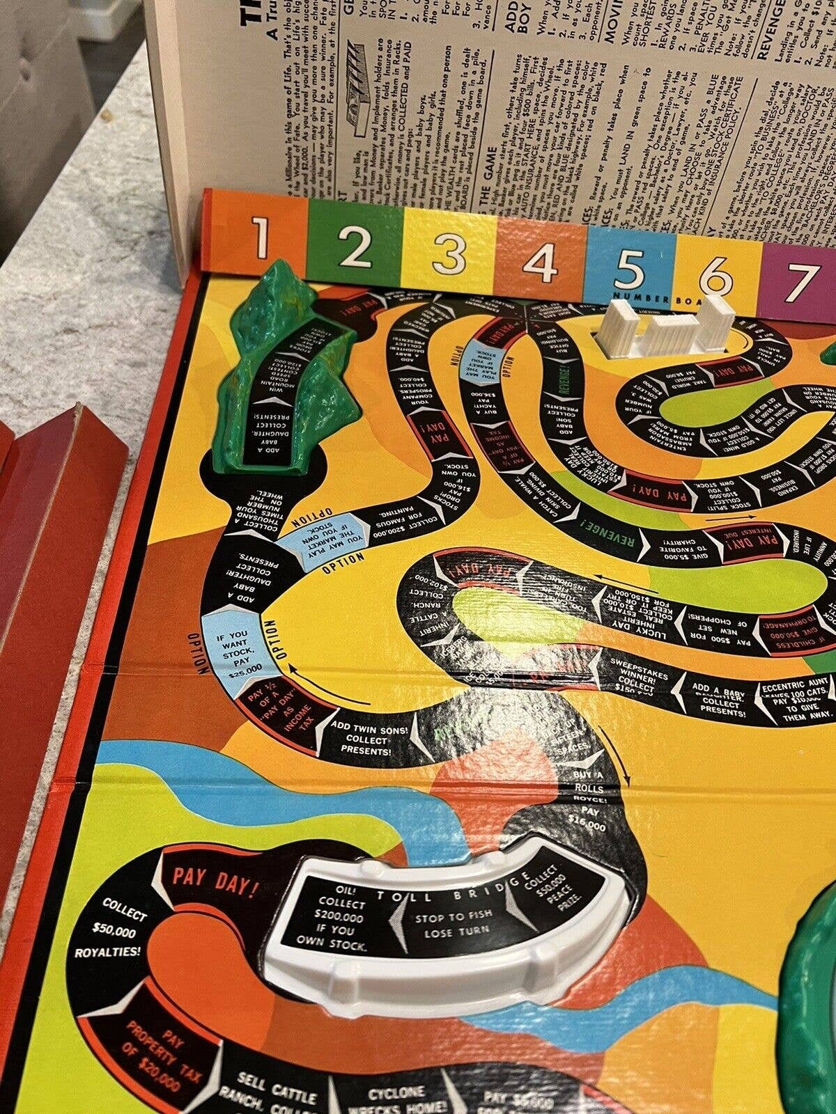 Vintage the Game of Life Original 1960 Art Linkletter Version Milton