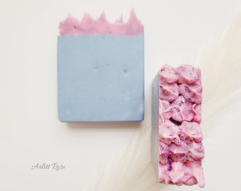 Cotton Candy Soap w/ Cocoa Butter, Natural Cold Process Soap, Spring, Arlitt Rose, Bestseller, Mother's Day, Relaxing Aromatherapy Gift