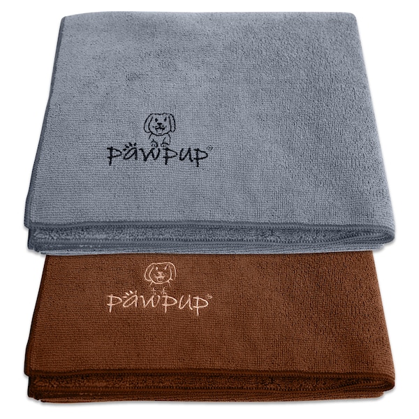 PAWPUP Dog Towel Super Absorbent 100cm x 60cm Pack of 2 Microfiber Pet Towels for Dogs Cats and other Pets