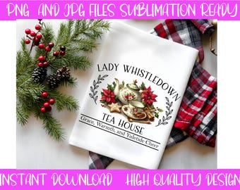 Ensemble Lady Whistledown Tea House PNG JPG (téléchargement numérique)
