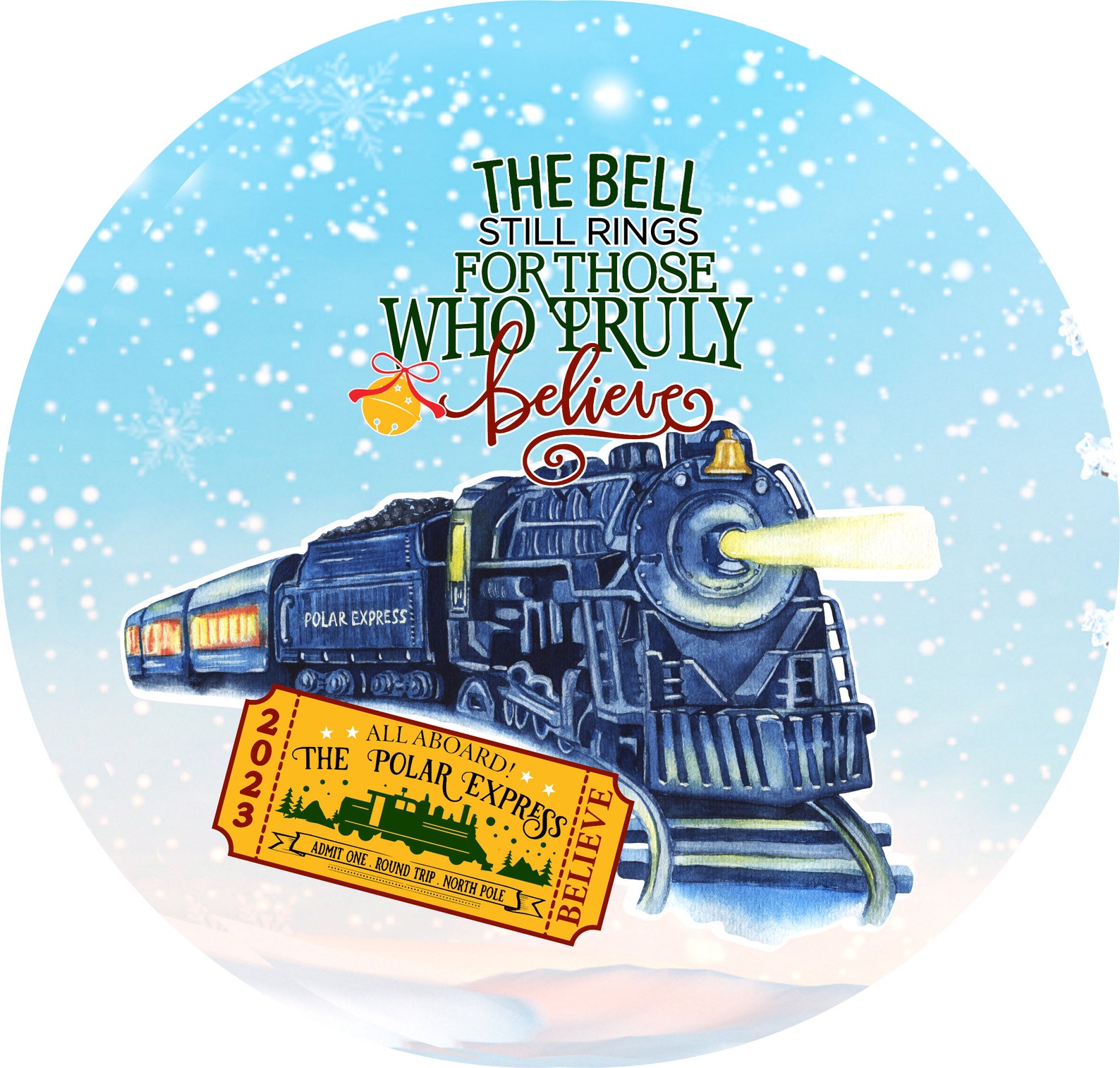 Polar Express-polar Express Sublimation-christmas Train polar Express ...