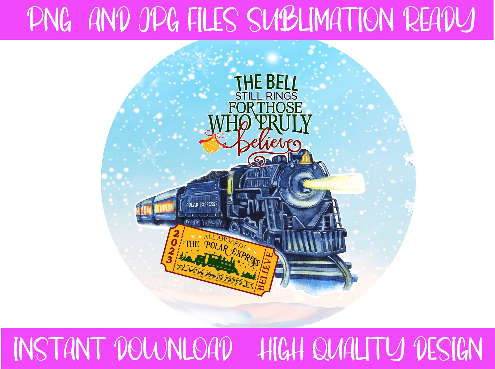 Polar Express-polar Express Sublimation-christmas Train polar Express ...