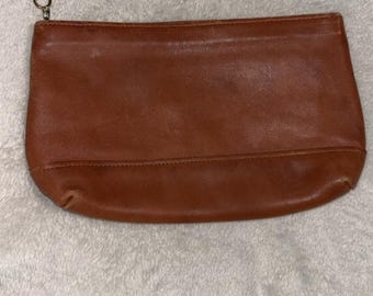 Vintage Coach Cosmetic Case Large 7172 British Tan USA 1990s