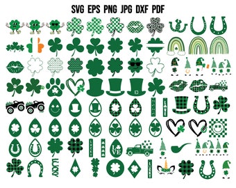 St Patrick's Day SVG Bundle | St Patrick's Day Clipart | Cricut | Vektor | Retro St Patrick's Day SVG | Kleeblatt | Trendy St Patrick's