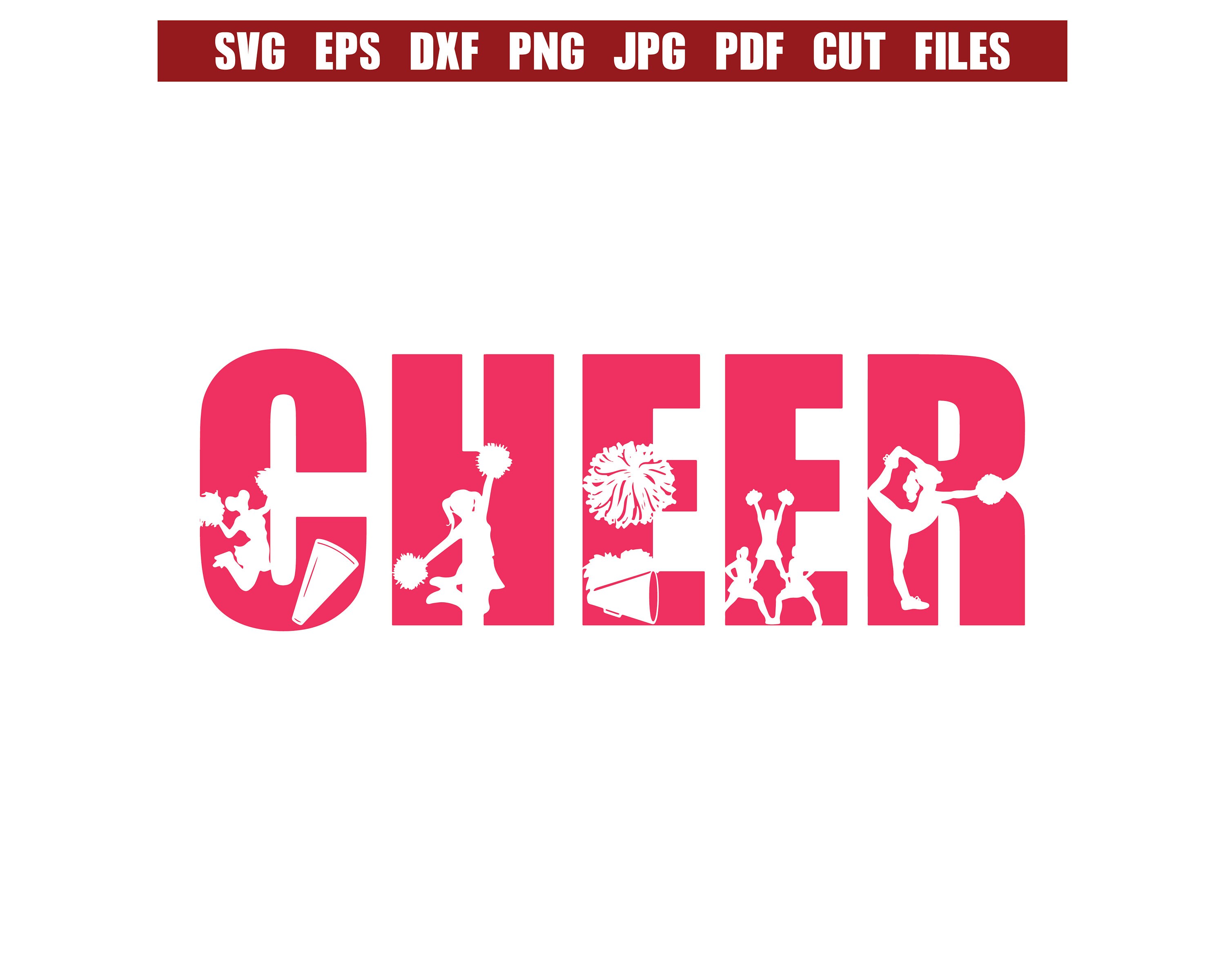 Cheer Svg Cheerleading Svg Cheerleader Svg Cheer Cut File Etsy
