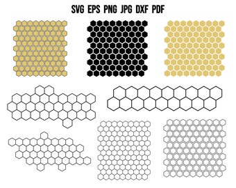 Honeycomb SVG | Honey SVG | Bee SVG | Honeycomb Pattern Svg | Hexagon Svg | Honeycomb Printable Clipart Cricut Silhouette Vector T shirt Png