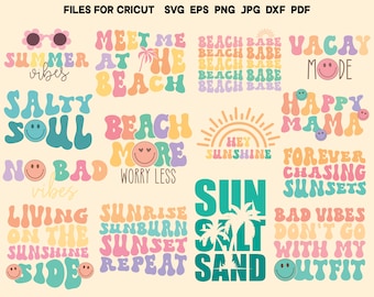レトロな夏 SVG PNG 昇華夏 SVG グルーヴィーな夏 SVG 夏の子供 SVG 夏休み T シャツ PNG 夏の名言 SVG ボヘミアン ヒッピー SVG