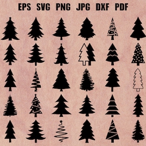 Christmas Tree SVG | Christmas SVG | Christmas Tree Silhouette | Tree Svg | Christmas Tree Cut File | Christmas Tree Cricut Clipart Design
