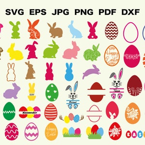 Easter SVG | Easter Silhouette | Easter Bunny SVG | Easter Eggs Svg | Easter Cut File | Easter Clipart | Easter Cricut | Easter Sublimation
