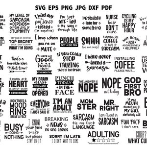Sarcasm SVG PNG | Sarcastic SVG | Funny Quote Svg | Sarcasm Quote Sayings Svg | Funny Shirt | Funny Cut File | Sarcasm Clipart Printable Eps