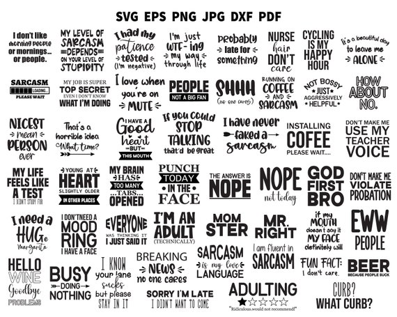 Sarcasm SVG PNG | Sarcastic SVG | Funny Quote Svg | Sarcasm Quote Sayings Svg | Funny Shirt | Funny Cut File | Sarcasm Clipart Printable Eps