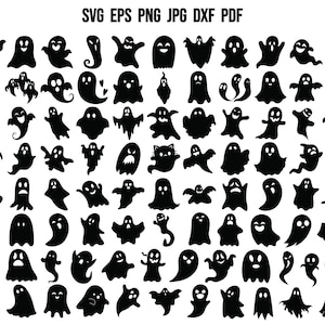 Halloween Ghost SVG | Halloween SVG | Cute Ghost SVG | Cricut | Cut Files for Cricut | Silhouette | Clipart | Retro Svg | Trendy Halloween